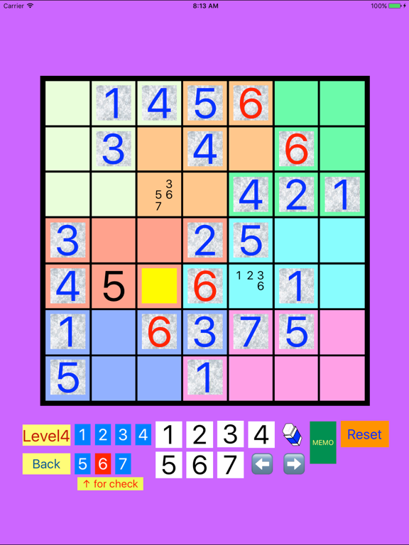 6x6 & 7x7 & 8x8 SUDOKU from Easy to Difficult iPad screenshot
