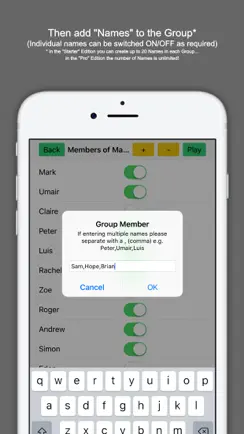 Random Name Selector Starter iPhone image 4