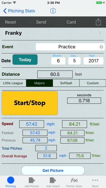 Pitching & Throwing Radar Gun Speed Clocker