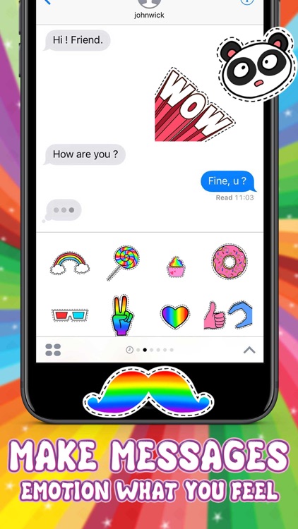 Everything is Rainbow Stickers for iMessage