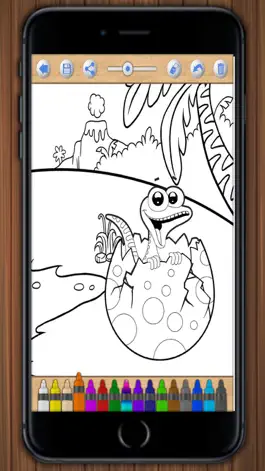 Game screenshot Dinosaurs to paint –coloring book hack