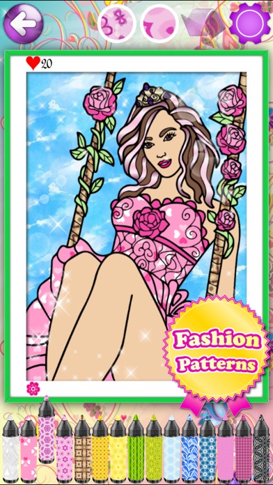 How to cancel & delete Fashion Coloring Books for Adults with Girls Games from iphone & ipad 2