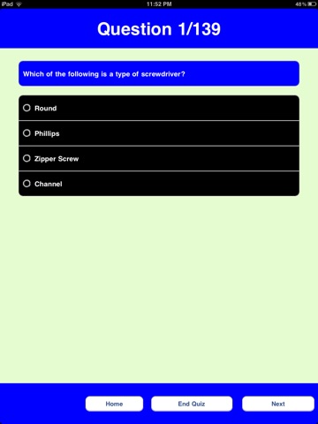 ASVAB (Automotive and Shop Knowledge) Quiz screenshot 2