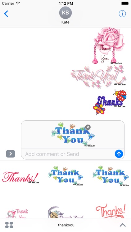Sticker Thank You GIF Collection