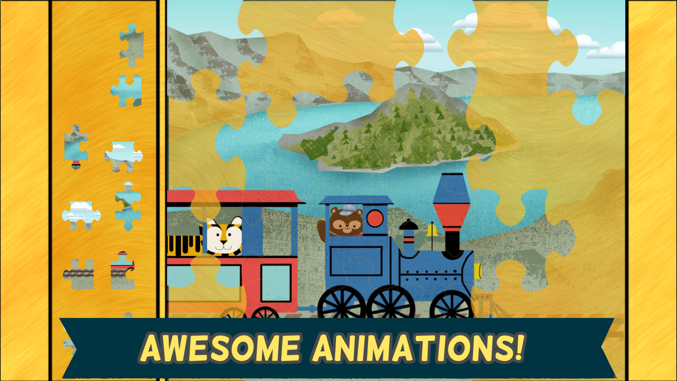 Train Games for Kids: Zoo Railroad Car Puzzles screenshot 4