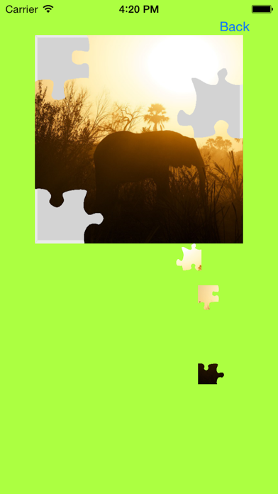 Screenshot #3 pour Elephants Jigsaw Puzzles with Photo Puzzle Maker