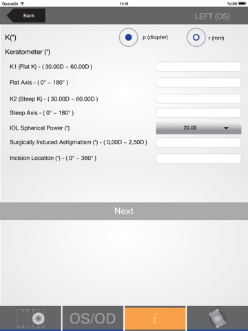 Acriva Easy Toric CalculatorHD screenshot 3