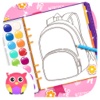 School Bag Designer - Creative Coloring Kid Games