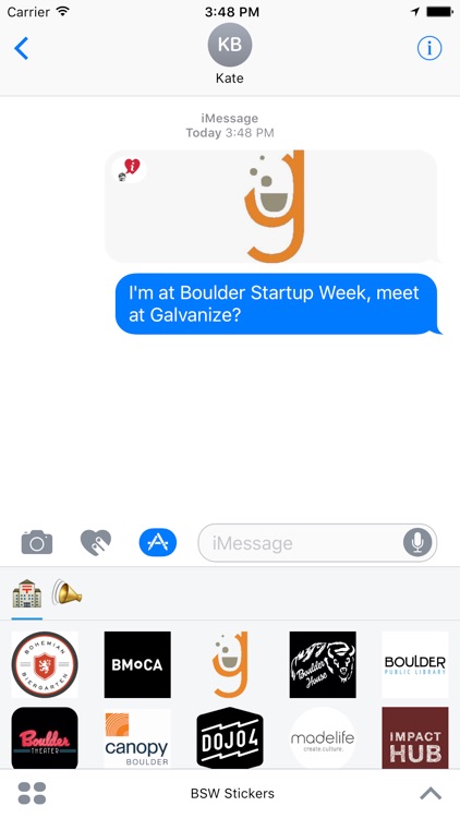 BSW Stickers for Boulder Startup Week 2017