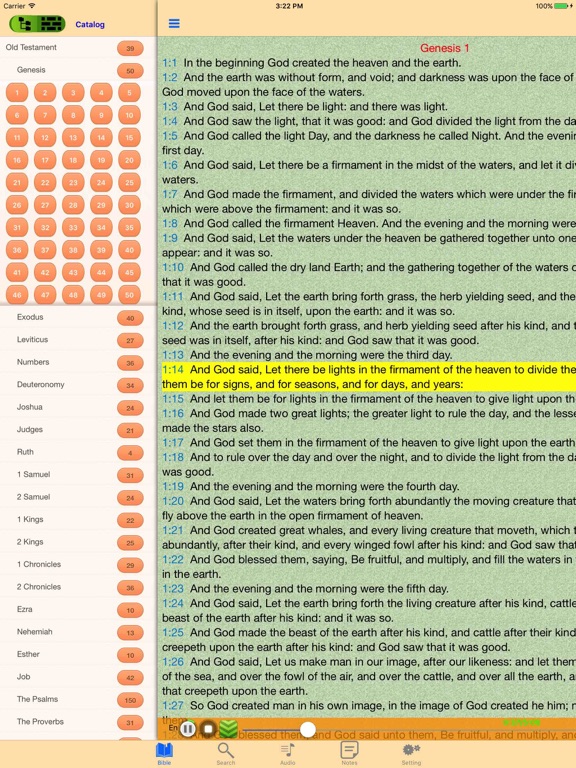 Screenshot #5 pour King James Version - KJV - Holy Bible Audio Book