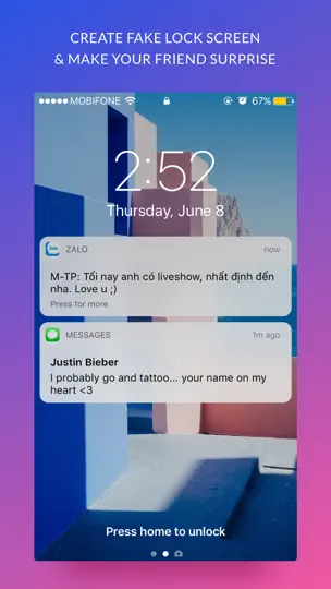 Capture d'écran de IFake - Funny Fake Messages Creator sur iPhone 2