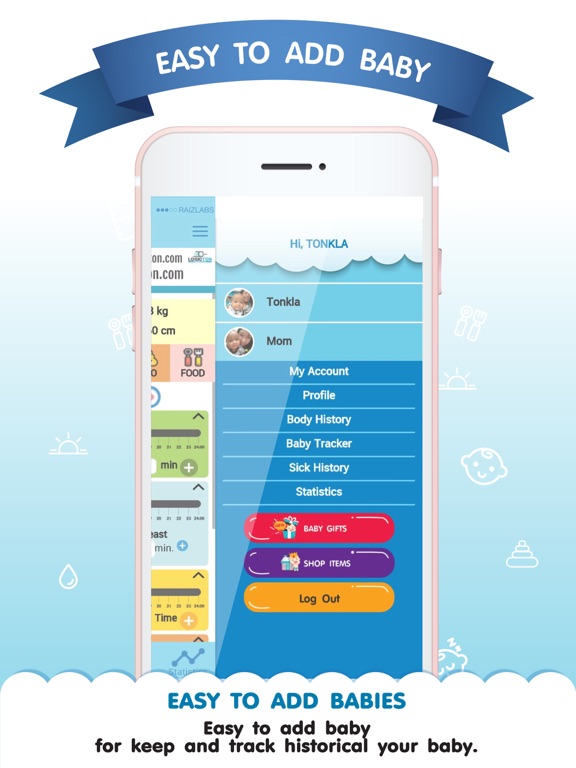 Baby Tracker & History iPad screenshot