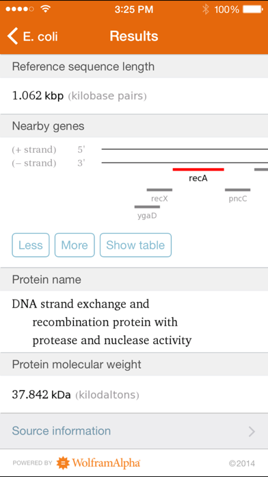 Screenshot #3 pour Wolfram Genomics Reference App