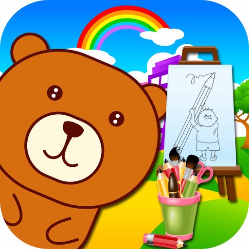 Coloring Book :Cartoon Painting icon
