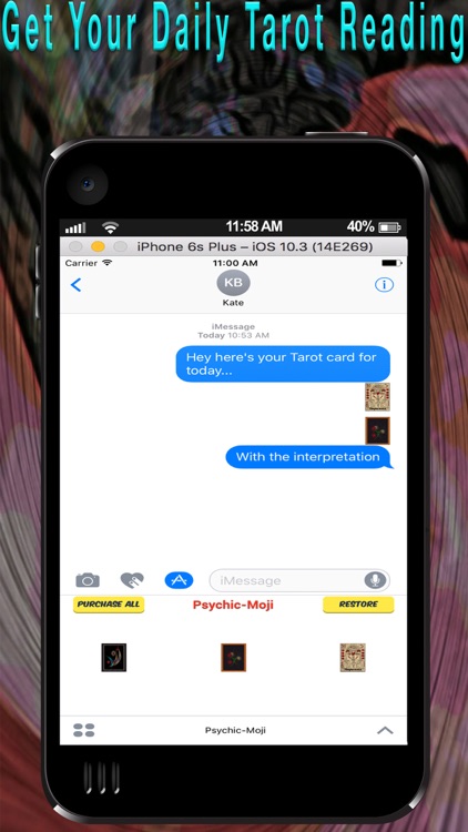 PsychicMoji -Your Daily Tarot Emoji Messenger App