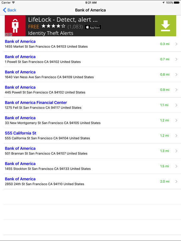 Screenshot #5 pour Bank & ATM Finder: Banks & ATMs Mobile Locator