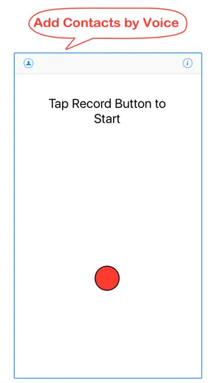 Capture d'écran de Fast Add Contacts By Voice sur iPhone 1