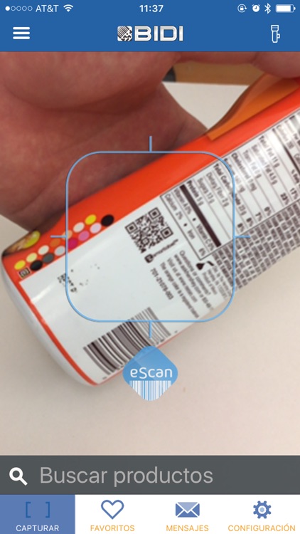 BIDI: Lector QR y de Barras