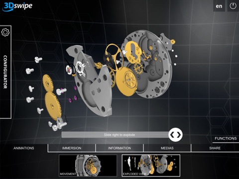 3Dswipe: the real-time 3D configurator screenshot 2