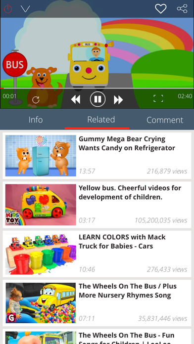 Screenshot #2 pour Kid Songs - Top music learn singing english song