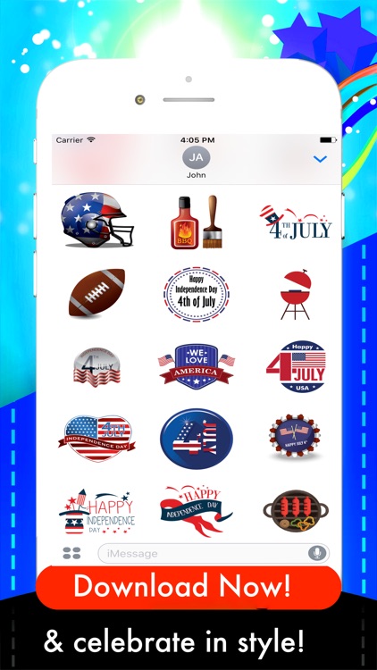 USAmoji - 4th Of July Stickers For Photos screenshot-3