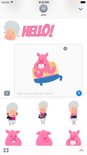 Pig and Sheep - Animated Stickers(圖4)-速報App