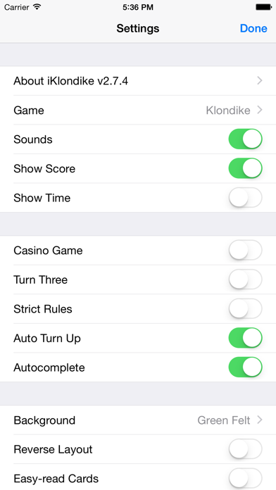 Screenshot #3 pour iKlondike Solitaire Lite