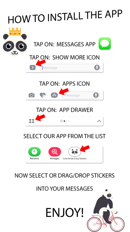 Cute Panda Emoji Stickers screenshot-4