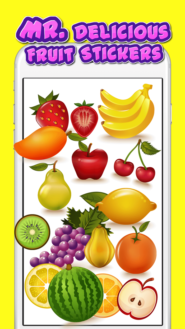 Mr. Delicious Fruit Stickers  Healthy Fruit