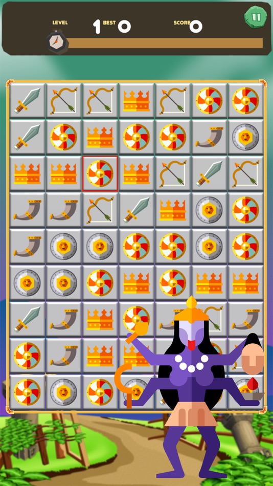 #4. Kaali Tandav The Magical War Puzzle (iOS) By: Sebastin Michael