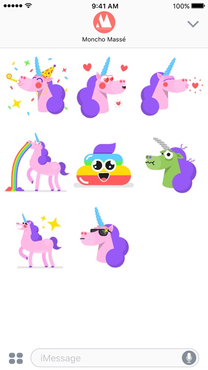 Moncho the Unicorn – Animated Stickers