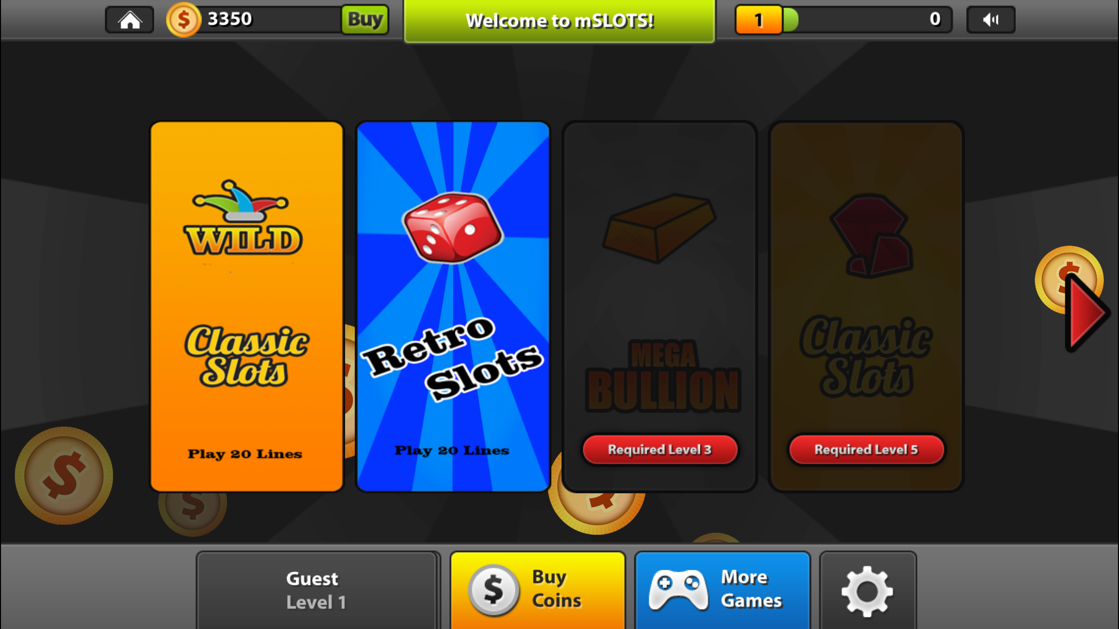 mSLOTS - Mega Jackpot Casino with mPlus Rewards