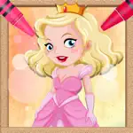 Princess Color Page 2 - Paint magic coloring book App Contact