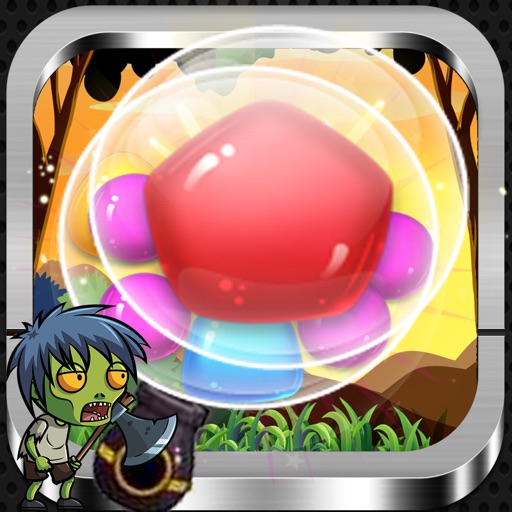 Bubble shooting-zombie shooting bobble sweet candy Icon