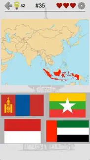 asian countries & middle east - flags and capitals iphone screenshot 1