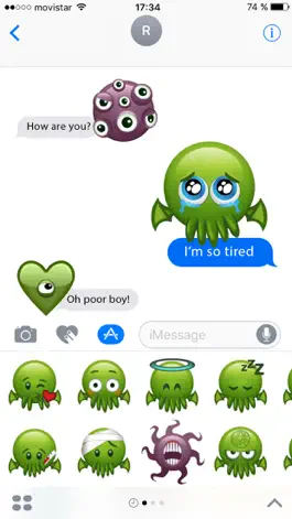 Game screenshot Cthulhu Emojis apk