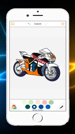 Game screenshot Motorcycle Racing Coloring Book For Kids mod apk