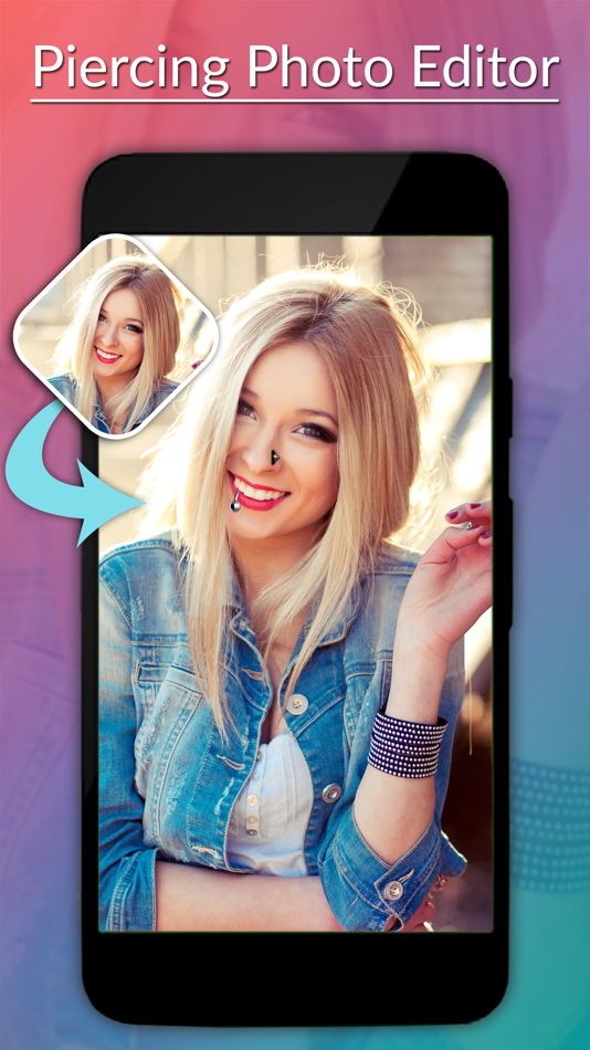 #1. AI Piercing Photo Editor (iOS) By: SOFTIZO INFOTECH LLP
