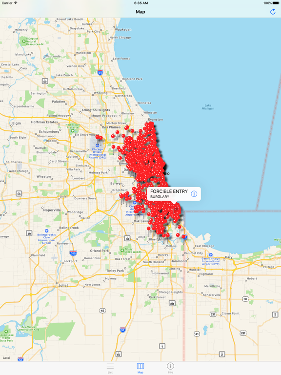 Screenshot #5 pour Chicago Crimes - Reported Incidents Of Chica Crime
