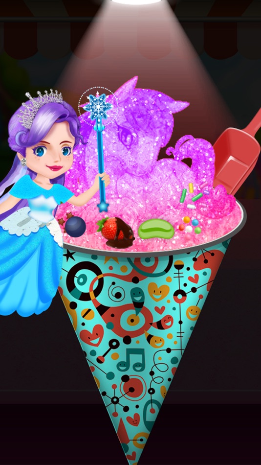 #5. Glowing Snow Cone Rainbow Maker DIY Summer Dessert (iOS) 来自: Kids Fun Plus