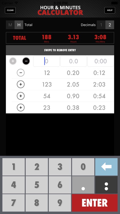 Calculator Hour & Minutes screenshot-4