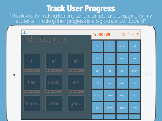 Fry Words Games and Flash Cards iPad screenshot 5 - Education app
