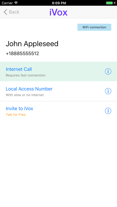 Screenshot #3 pour iVox Cheap International Calling App