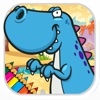 Kids Dinosaur Coloring book world of jurassic game