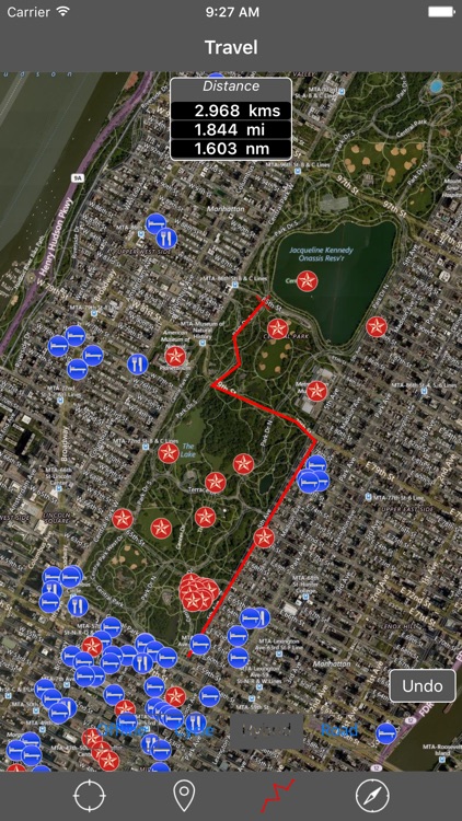 MANHATTAN (NEW YORK) – GPS Travel Map Navigator