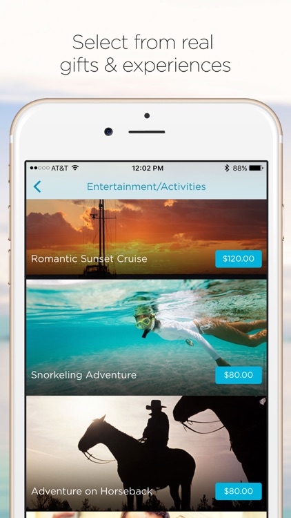 Olivia Honeymoon Registry