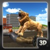 野生のライオンの攻撃都市大きな猫ハンター3D-