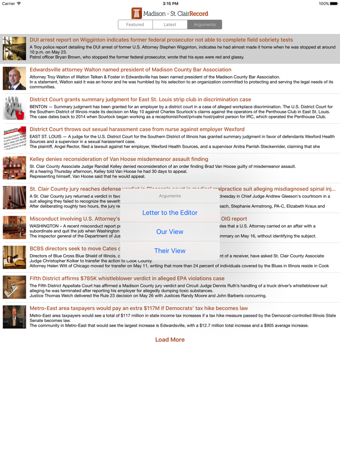 Madison/St Clair Record