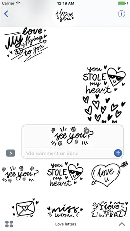 Game screenshot i love u! Stickers for iMessage apk