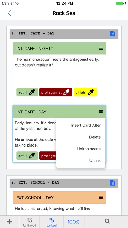 Celtx Index Cards screenshot-4